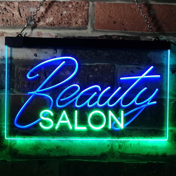 ADVPRO Beauty Salon Facial Waxing Display Dual Color LED Neon Sign st6-i0308 - Green & Blue
