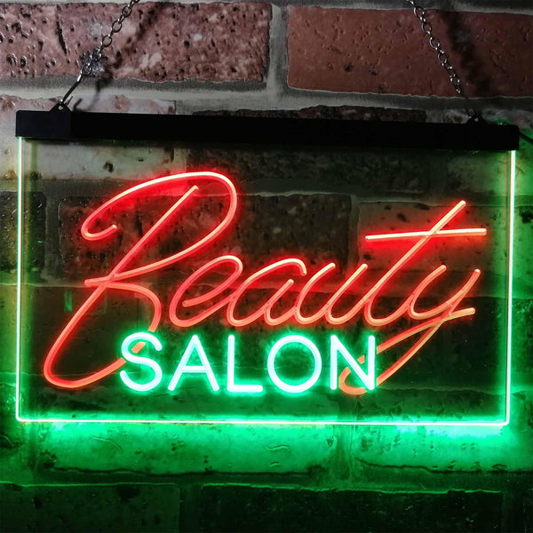 ADVPRO Beauty Salon Facial Waxing Display Dual Color LED Neon Sign st6-i0308 - Green & Red