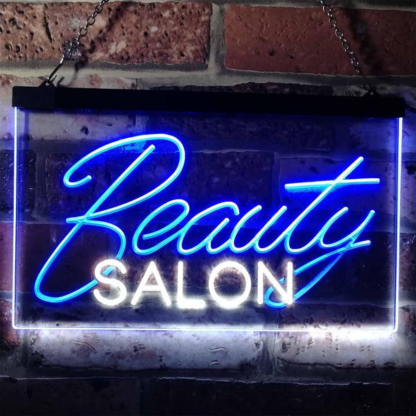 ADVPRO Beauty Salon Facial Waxing Display Dual Color LED Neon Sign st6-i0308 - White & Blue