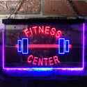 ADVPRO Fitness Center Gym Room Weight Train Dual Color LED Neon Sign st6-i0313 - Blue & Red