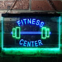 ADVPRO Fitness Center Gym Room Weight Train Dual Color LED Neon Sign st6-i0313 - Green & Blue