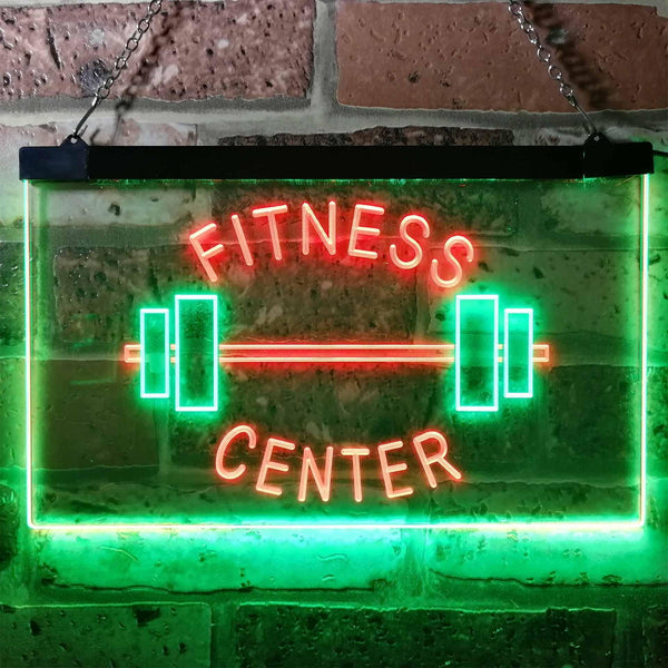 ADVPRO Fitness Center Gym Room Weight Train Dual Color LED Neon Sign st6-i0313 - Green & Red