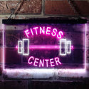 ADVPRO Fitness Center Gym Room Weight Train Dual Color LED Neon Sign st6-i0313 - White & Purple