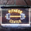 ADVPRO Fitness Center Gym Room Weight Train Dual Color LED Neon Sign st6-i0313 - White & Yellow