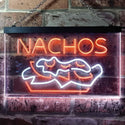 ADVPRO Nachos Cafe Dual Color LED Neon Sign st6-i0314 - White & Orange