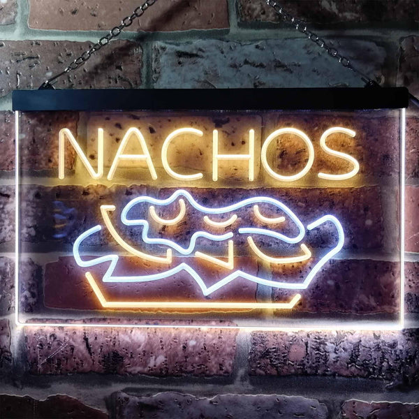 ADVPRO Nachos Cafe Dual Color LED Neon Sign st6-i0314 - White & Yellow
