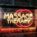 ADVPRO Massage Therapy Business Display Dual Color LED Neon Sign st6-i0315 - Red & Yellow