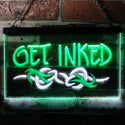 ADVPRO Get Inked Tattoo Shop Display Plaque Dual Color LED Neon Sign st6-i0316 - White & Green
