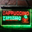 ADVPRO Cappuccino Espresso Coffee Shop Cafe Dual Color LED Neon Sign st6-i0317 - Green & Red