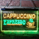 ADVPRO Cappuccino Espresso Coffee Shop Cafe Dual Color LED Neon Sign st6-i0317 - Green & Yellow