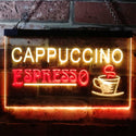 ADVPRO Cappuccino Espresso Coffee Shop Cafe Dual Color LED Neon Sign st6-i0317 - Red & Yellow