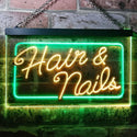 ADVPRO Hair & Nails Beauty Salon Dual Color LED Neon Sign st6-i0322 - Green & Yellow