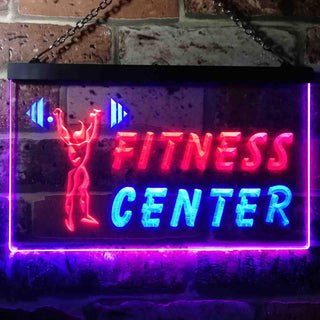 ADVPRO Fitness Center Dual Color LED Neon Sign st6-i0323 - Blue & Red