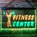 ADVPRO Fitness Center Dual Color LED Neon Sign st6-i0323 - Green & Yellow