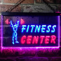 ADVPRO Fitness Center Dual Color LED Neon Sign st6-i0323 - Red & Blue