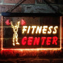 ADVPRO Fitness Center Dual Color LED Neon Sign st6-i0323 - Red & Yellow