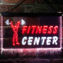 ADVPRO Fitness Center Dual Color LED Neon Sign st6-i0323 - White & Red