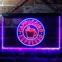 ADVPRO Cappuccino Espresso Coffee Dual Color LED Neon Sign st6-i0329 - Blue & Red