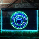 ADVPRO Cappuccino Espresso Coffee Dual Color LED Neon Sign st6-i0329 - Green & Blue