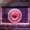 ADVPRO Cappuccino Espresso Coffee Dual Color LED Neon Sign st6-i0329 - White & Red