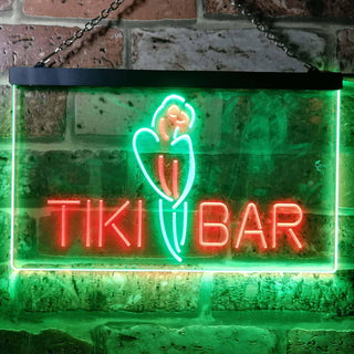 ADVPRO Tiki Bar Parrot Dual Color LED Neon Sign st6-i0331 - Green & Red