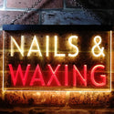 ADVPRO Nails Waxing Beauty Salon Display Dual Color LED Neon Sign st6-i0358 - Red & Yellow