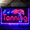 ADVPRO Tanning Sun Bathing Dual Color LED Neon Sign st6-i0359 - Blue & Red