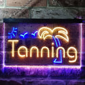 ADVPRO Tanning Sun Bathing Dual Color LED Neon Sign st6-i0359 - Blue & Yellow