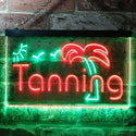 ADVPRO Tanning Sun Bathing Dual Color LED Neon Sign st6-i0359 - Green & Red