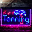 ADVPRO Tanning Sun Bathing Dual Color LED Neon Sign st6-i0359 - Red & Blue