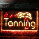 ADVPRO Tanning Sun Bathing Dual Color LED Neon Sign st6-i0359 - Red & Yellow