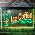 ADVPRO Ice Coffee Drink Dual Color LED Neon Sign st6-i0360 - Green & Yellow