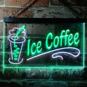 ADVPRO Ice Coffee Drink Dual Color LED Neon Sign st6-i0360 - White & Green