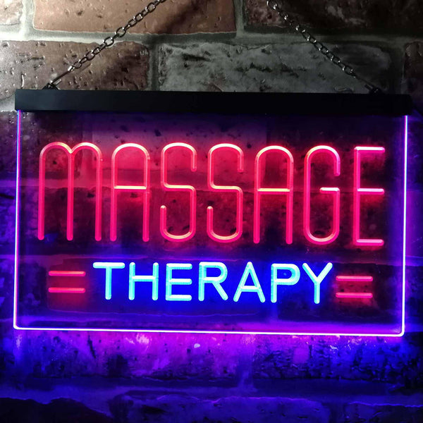 ADVPRO Massage Therapy Dual Color LED Neon Sign st6-i0364 - Blue & Red