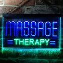 ADVPRO Massage Therapy Dual Color LED Neon Sign st6-i0364 - Green & Blue