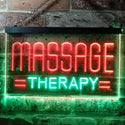 ADVPRO Massage Therapy Dual Color LED Neon Sign st6-i0364 - Green & Red