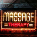 ADVPRO Massage Therapy Dual Color LED Neon Sign st6-i0364 - Red & Yellow