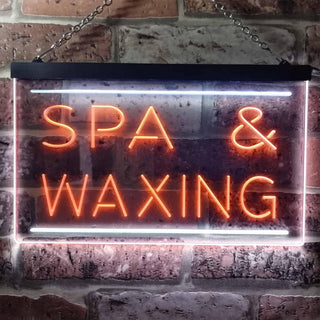 ADVPRO Spa & Waxing Shop Dual Color LED Neon Sign st6-i0382 - White & Orange