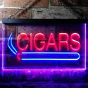 ADVPRO Cigars Private Room VIP Plaque Dual Color LED Neon Sign st6-i0389 - Blue & Red