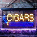 ADVPRO Cigars Private Room VIP Plaque Dual Color LED Neon Sign st6-i0389 - Blue & Yellow