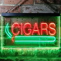 ADVPRO Cigars Private Room VIP Plaque Dual Color LED Neon Sign st6-i0389 - Green & Red