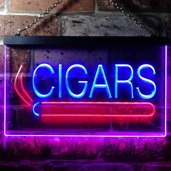 ADVPRO Cigars Private Room VIP Plaque Dual Color LED Neon Sign st6-i0389 - Red & Blue