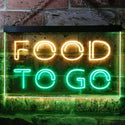 ADVPRO Food to Go Cafe Dual Color LED Neon Sign st6-i0399 - Green & Yellow