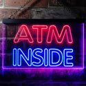 ADVPRO ATM Inside Display Shop Dual Color LED Neon Sign st6-i0411 - Blue & Red