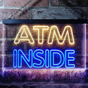 ADVPRO ATM Inside Display Shop Dual Color LED Neon Sign st6-i0411 - Blue & Yellow