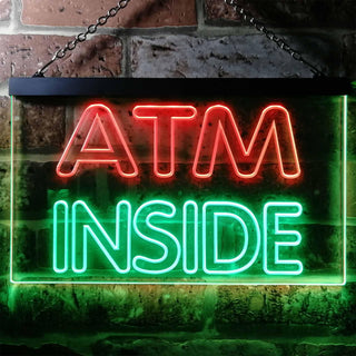 ADVPRO ATM Inside Display Shop Dual Color LED Neon Sign st6-i0411 - Green & Red