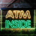 ADVPRO ATM Inside Display Shop Dual Color LED Neon Sign st6-i0411 - Green & Yellow