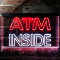 ADVPRO ATM Inside Display Shop Dual Color LED Neon Sign st6-i0411 - White & Red
