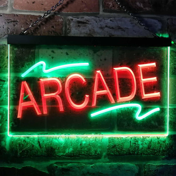 ADVPRO Arcade Game Room Man Cave Dual Color LED Neon Sign st6-i0427 - Green & Red