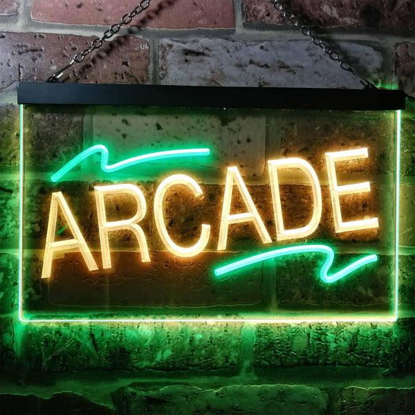 ADVPRO Arcade Game Room Man Cave Dual Color LED Neon Sign st6-i0427 - Green & Yellow
